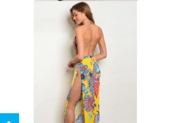 Gorgeous high slit Maxi dress. LAST ONE! - Picture 8 of 8